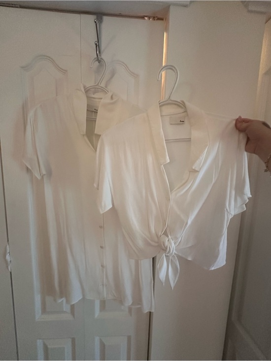 Wilfred Tops - TWO Wilfred White Button Down Top & Dress